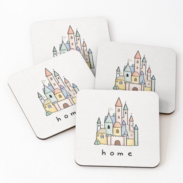 Item preview, Colorful castle with the word home designed and sold by anytka.