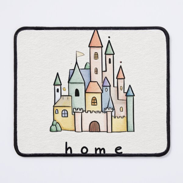 Item preview, Colorful castle with the word home designed and sold by anytka.