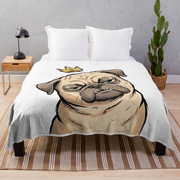 Item preview, Royal Grumpy Pug With Crown designed and sold by Bad-Decisions-Designs.