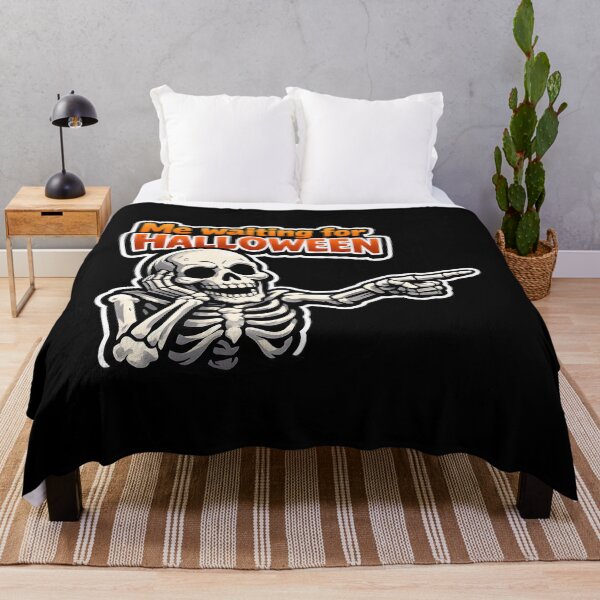 Item preview, Halloween Funny Skeleton Meme Gift Me Waiting For designed and sold by Artycom.