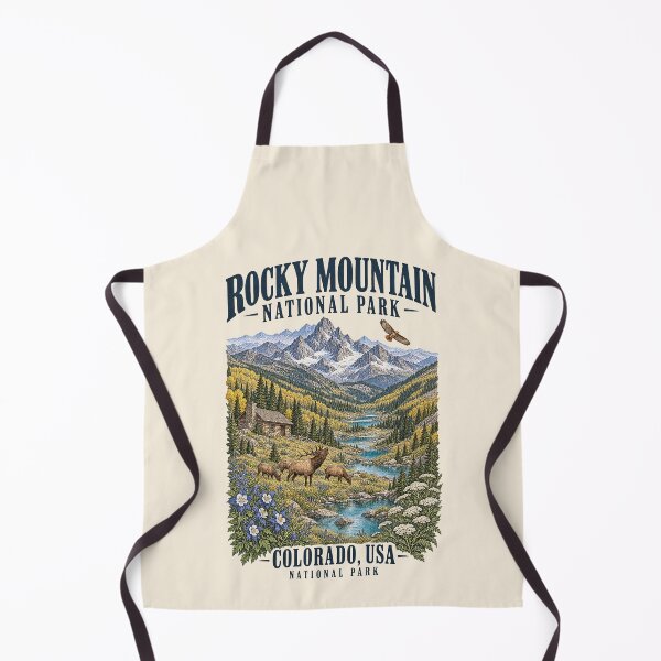 Item preview, Rocky Mountain National Park, Colorado, USA [Vintage Illustration] designed and sold by elektronen.