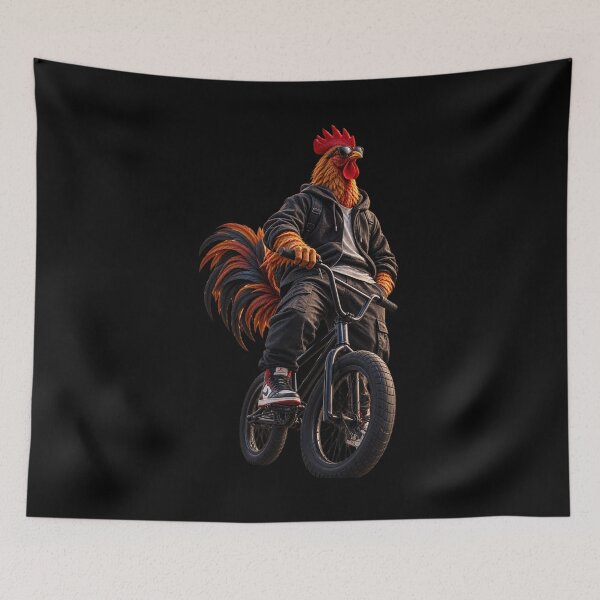 Item preview, Rooster BMX Rider – Funny Chicken Bicycle Street Riding designed and sold by FXFandomFactory.