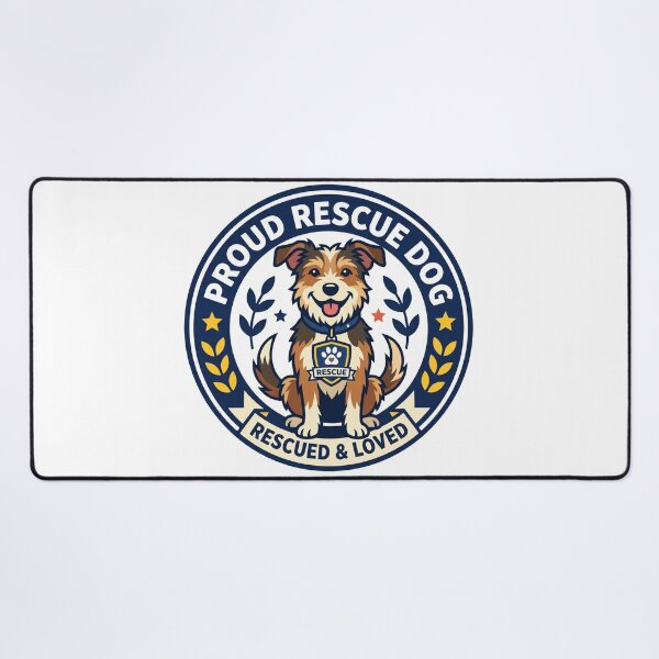 Item preview, Proud Rescue Dog Loved designed and sold by Bad-Decisions-Designs.