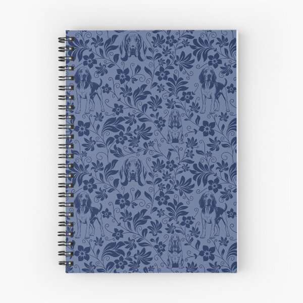 Item preview, Bloodhound Floral Pattern | Elegant Botanical Dog Design Blue designed and sold by WildLakePatterns.