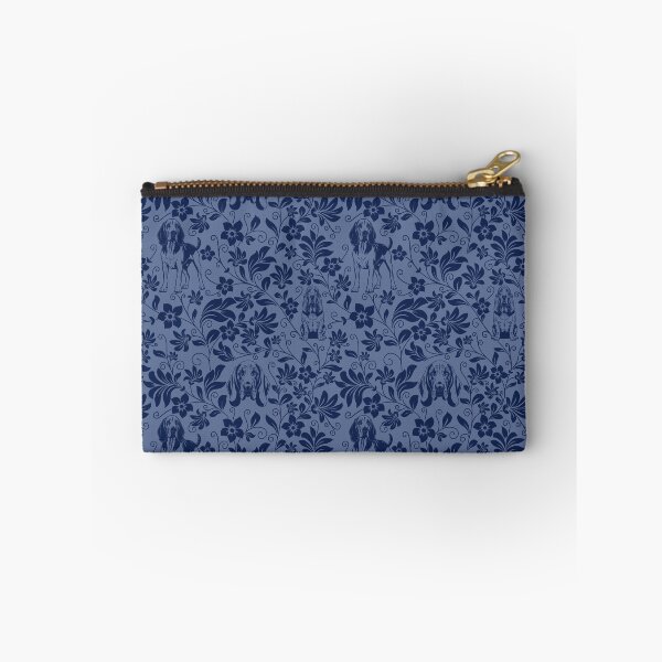 Item preview, Bloodhound Floral Pattern | Elegant Botanical Dog Design Blue designed and sold by WildLakePatterns.