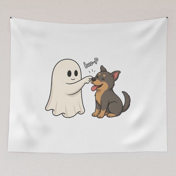 Item preview, Ghost Booping Dog Nose Cute Cartoon Art designed and sold by OlyvieArt.