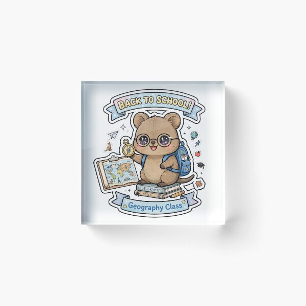 Item preview, Kawaii Quokka Geography Class Explorer designed and sold by Wildlife-Walk.