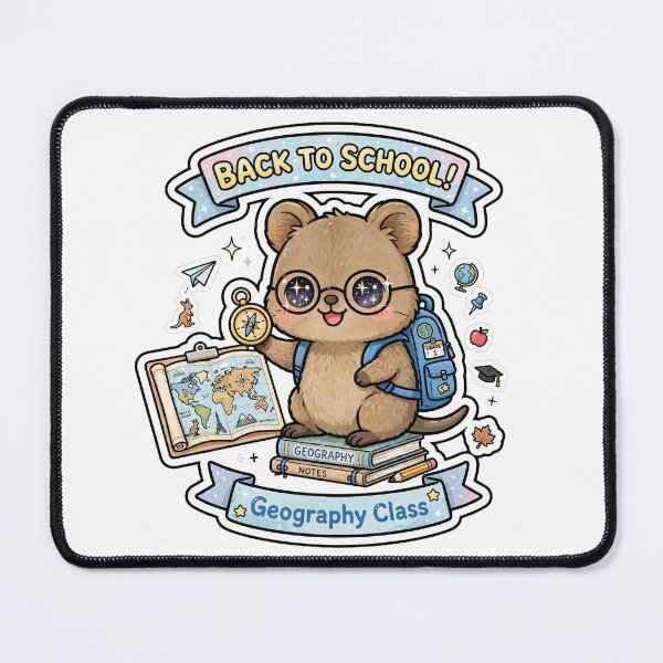 Item preview, Kawaii Quokka Geography Class Explorer designed and sold by Wildlife-Walk.