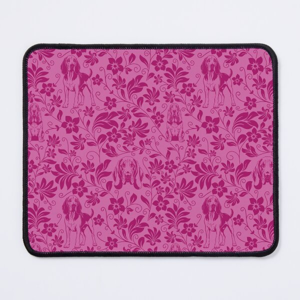 Item preview, Bloodhound Floral Pattern | Elegant Botanical Dog Design Pink designed and sold by WildLakePatterns.