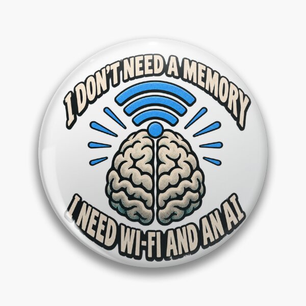 Item preview, Funny Wi-Fi and AI Shirt | Sarcastic Memory Joke Tee | Trendy Tech Graphic T-Shirt Gift designed and sold by RokomariFabric.