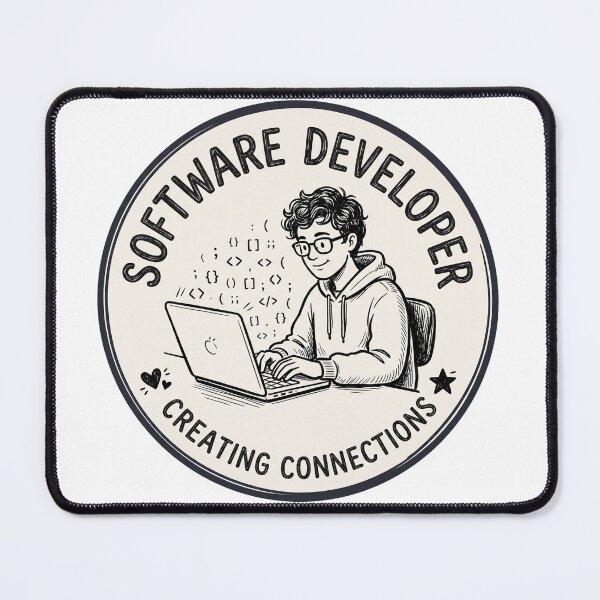 Item preview, Software Developer Creating Connections designed and sold by Bad-Decisions-Designs.