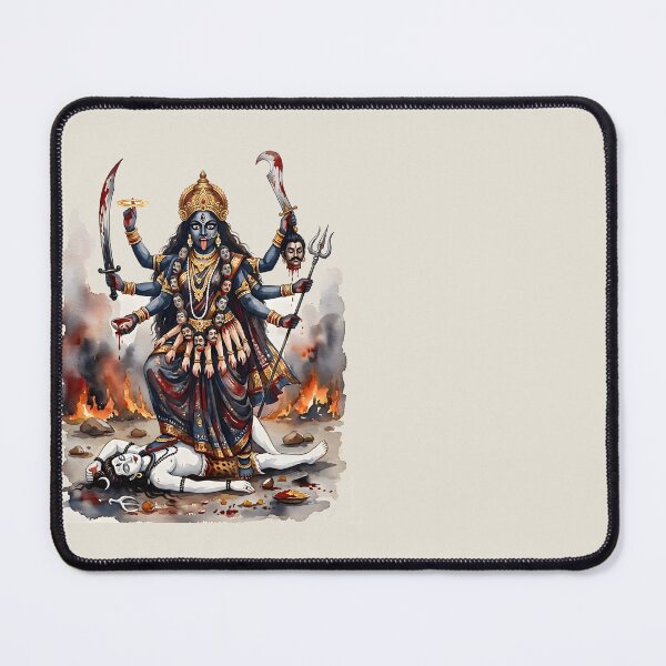 Item preview, Goddess Kali Watercolor Art designed and sold by hutofdesigns.