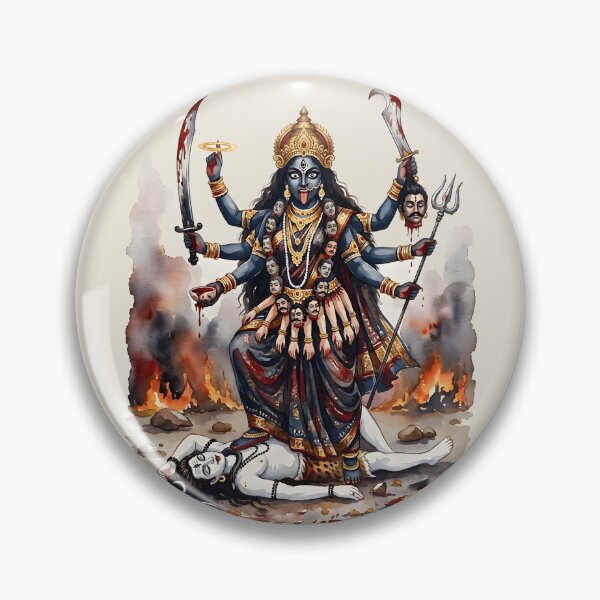 Item preview, Goddess Kali Watercolor Art designed and sold by hutofdesigns.