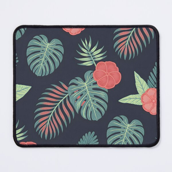 Item preview, Tropical Monstera and Hibiscus Floral Pattern designed and sold by ART BOND.