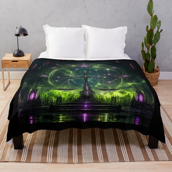 Item preview, Cyberpunk Libra Zodiac - Neon Gothic Mechanical Scales designed and sold by LazyDayzCo.