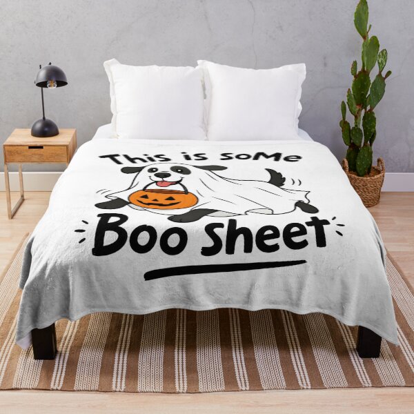 Item preview, Dog Ghost Boo Sheet Halloween Pun designed and sold by OlyvieArt.