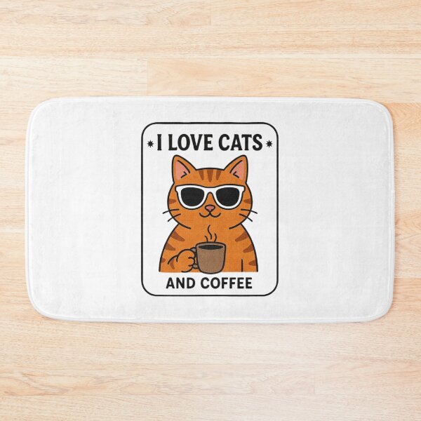 Item preview, I Love Cats And Coffe T-Shirt designed and sold by DegiXblooms.