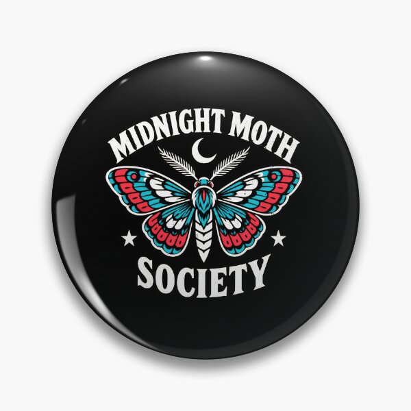 Item preview, Funny Midnight Moth Society Nocturnal Emblem Art designed and sold by elderberry.