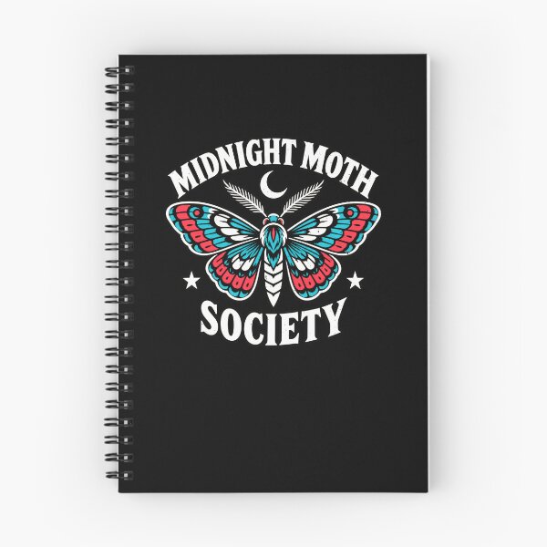 Item preview, Funny Midnight Moth Society Nocturnal Emblem Art designed and sold by elderberry.