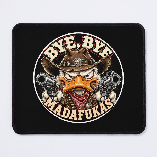 Item preview, Bye Bye Cowboy Duck Wild West Outlaw Humor designed and sold by Wilcox PhotoArt.