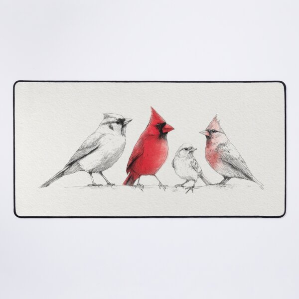 Item preview, Four birds are standing in a row designed and sold by anytka.