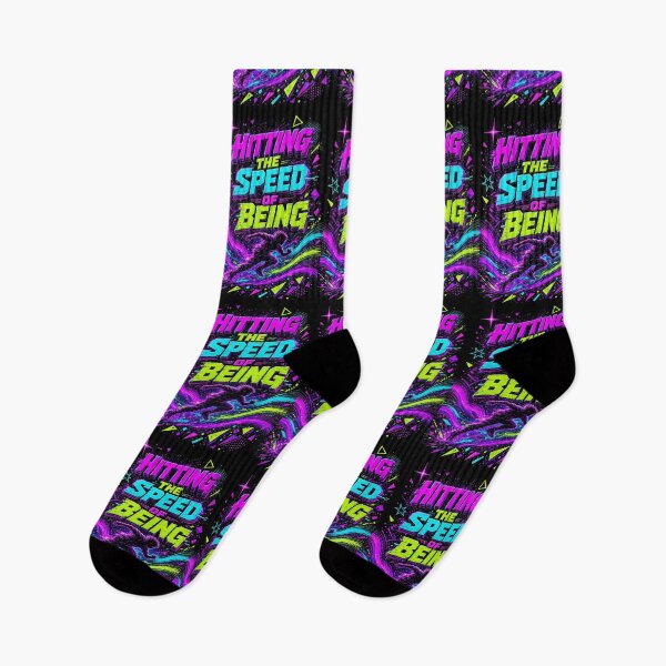 Item preview, Hitting the Speed of Being – High Vibration Cosmic Energy Flow State Art designed and sold by The Crazy Monkey Design Studio.