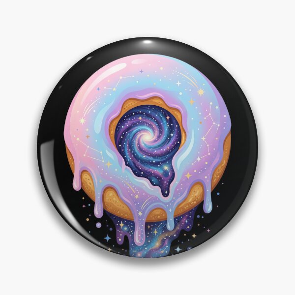 Item preview, Interstellar Pastel Donut With Dripping Galaxy Glaze designed and sold by vienaphi.