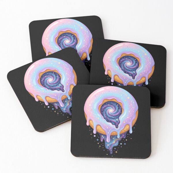 Item preview, Interstellar Pastel Donut With Dripping Galaxy Glaze designed and sold by vienaphi.