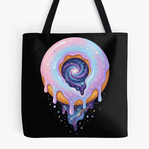 Item preview, Interstellar Pastel Donut With Dripping Galaxy Glaze designed and sold by vienaphi.