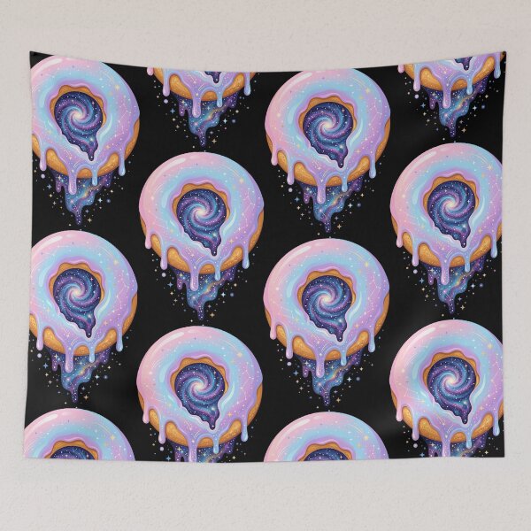 Item preview, Interstellar Pastel Donut With Dripping Galaxy Glaze designed and sold by vienaphi.