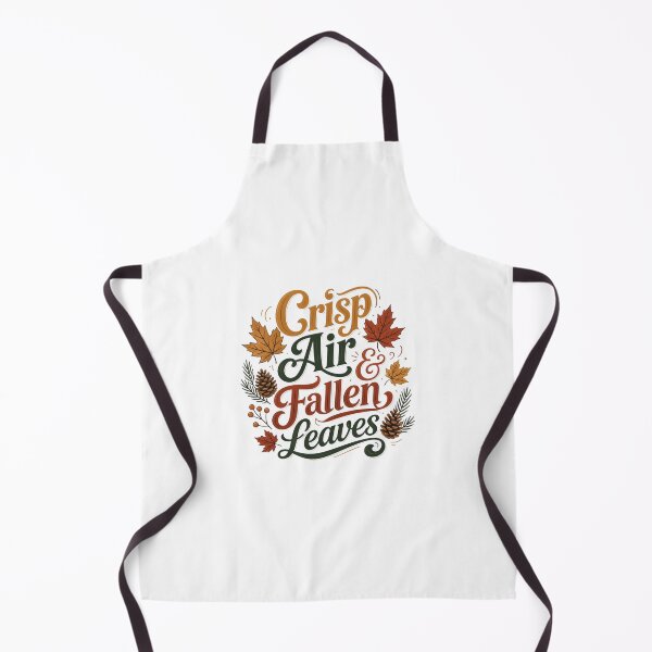 Item preview, Crisp Air Fallen Leaves Autumn Typography Quote designed and sold by OlesiaCraft.