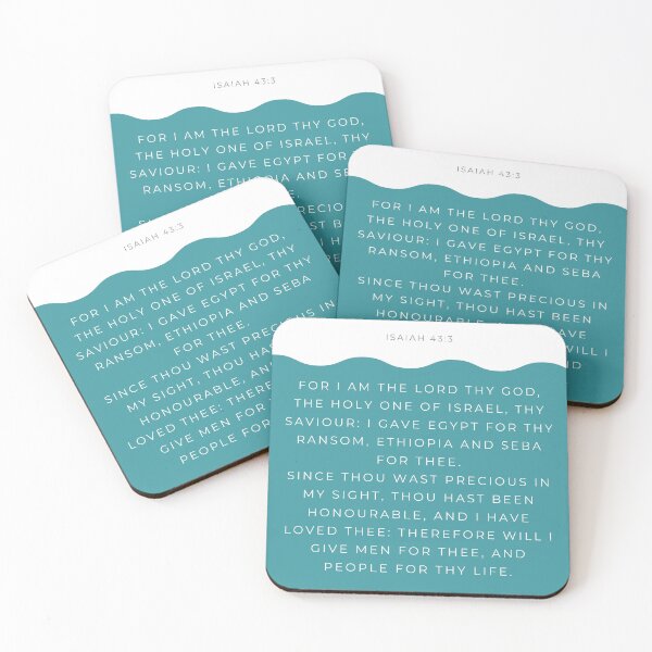 Item preview, Isaías 43:3-4 designed and sold by Undonemadenew.