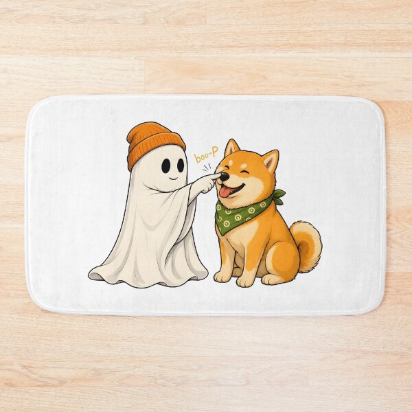Item preview, Ghost Boops Happy Dog Nose Boo-p Funny Cute designed and sold by OlyvieArt.