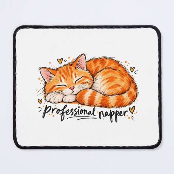 Item preview, Professional Napper Orange Tabby Cat designed and sold by Fuzzaroo.