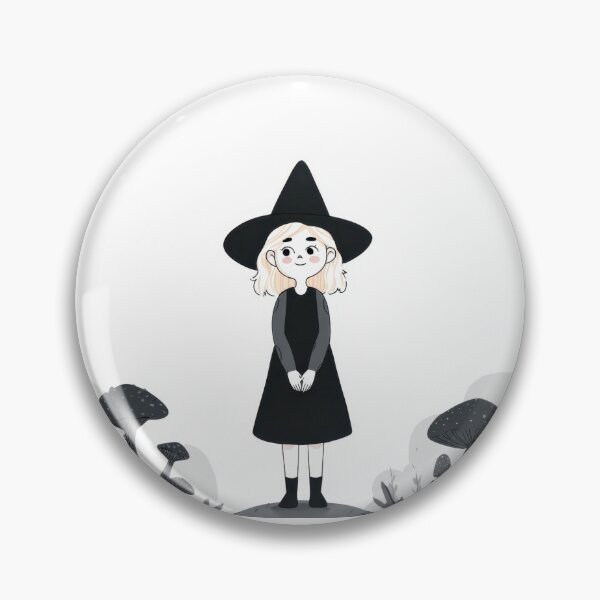 Item preview, Una joven bruja se encuentra entre setas. designed and sold by anytka.