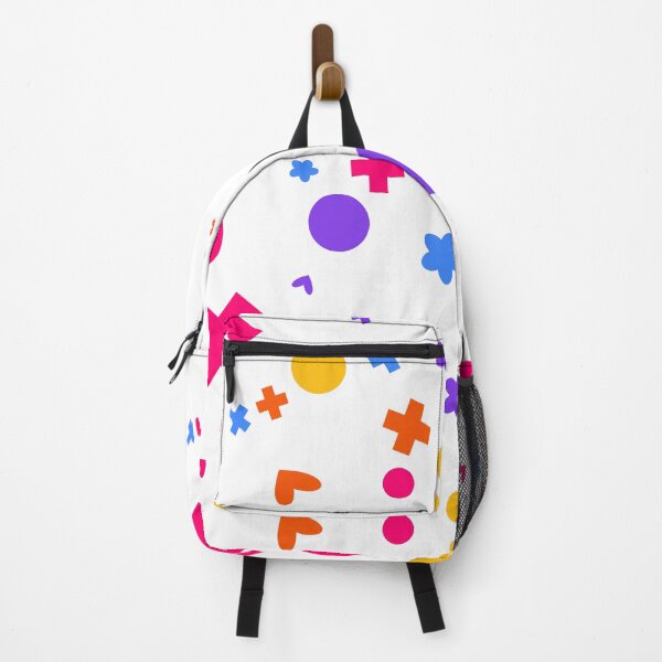 Item preview, Colorful Playful Geometric Seamless Pattern with Abstract Flowers Hearts and Circles designed and sold by vienaphi.