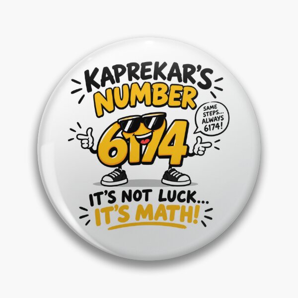 Item preview, Kaprekar's Number 6174 – It's Not Luck, It's Math designed and sold by Itai Doshin.