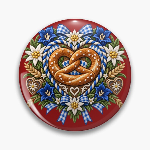 Item preview, Pretzel with edelweiss and gentian designed and sold by Kisho.