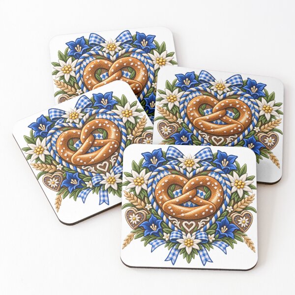 Item preview, Pretzel with edelweiss and gentian designed and sold by Kisho.