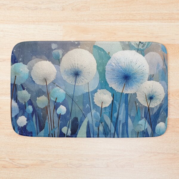 Item preview, Dandelions in shades of blue designed and sold by anytka.