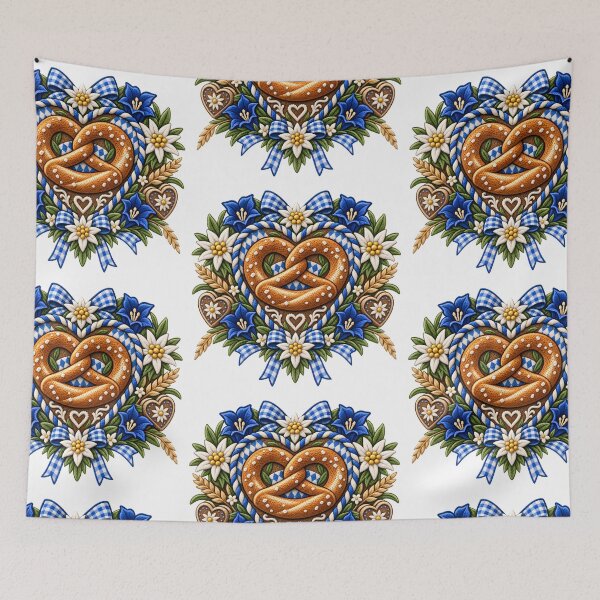 Item preview, Pretzel with edelweiss and gentian designed and sold by Kisho.
