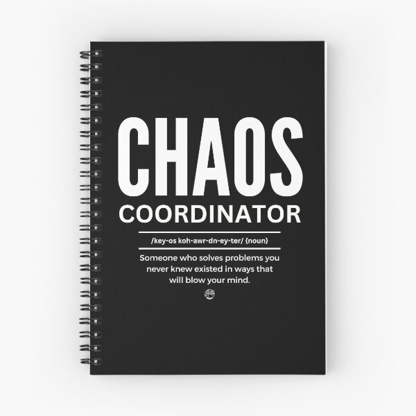 Aperçu de l'œuvre Définition humoristique du coordinateur du chaos créée et vendue par Anita Ohulo.