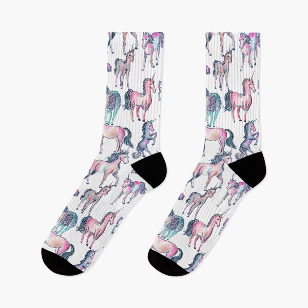 Item preview, Pink, Blue, and Turquoise Watercolor Unicorns designed and sold by FaireWaveArt.