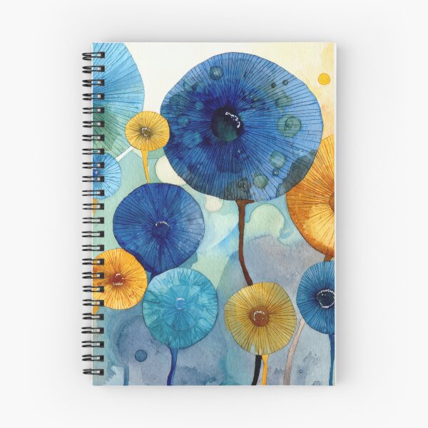 Item preview, Colorful flower shapes on a canvas designed and sold by anytka.