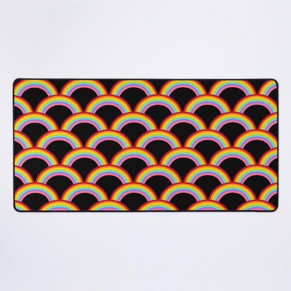 Item preview, Rainbows Over Black Background, Black Rainbow Design designed and sold by bestggraphico.