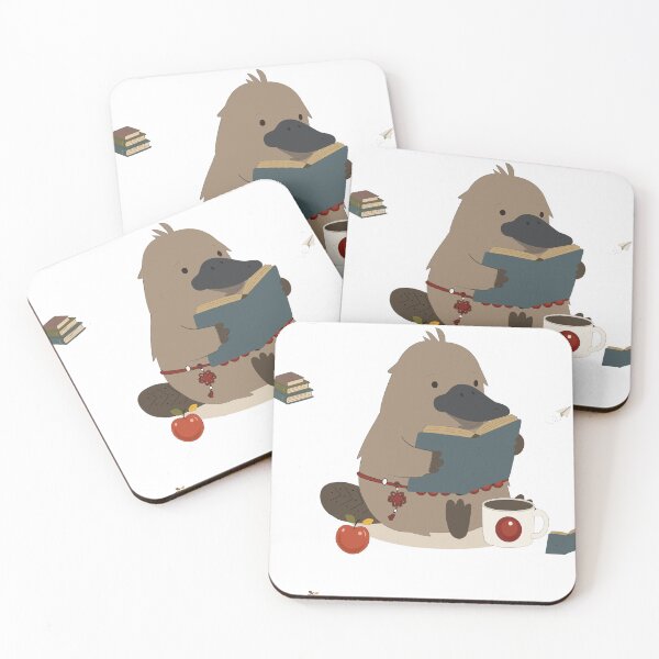 Item preview, Cute Platypus Character Reading a Book at School designed and sold by TatinkaArtskill.