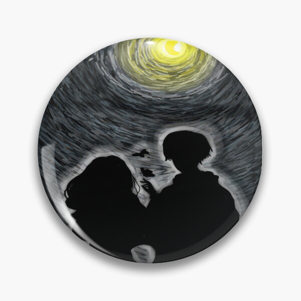 Item preview, silhouette couple under starry moon designed and sold by Jay21743ori.