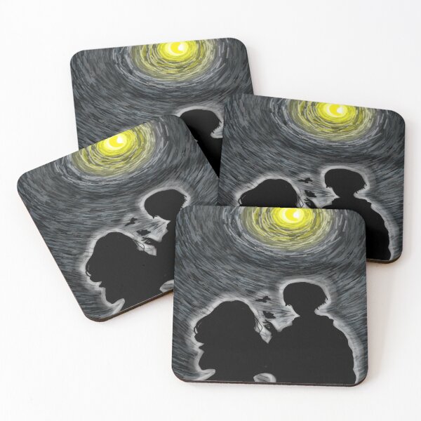 Item preview, silhouette couple under starry moon designed and sold by Jay21743ori.
