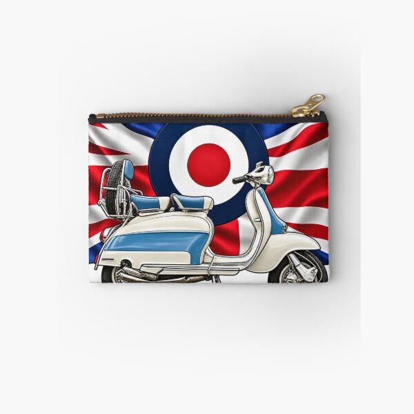 Item preview, Classic Lambretta Scooter with Union Jack & RAF Roundel | Vintage Mod Scooter Design designed and sold by GarnerSupplyCo.