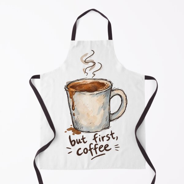 Item preview, But First Coffee Hand Drawn Mug designed and sold by WorkLoop.